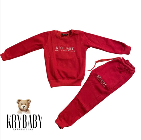 Red Set Teddy Bear Sweatsuit